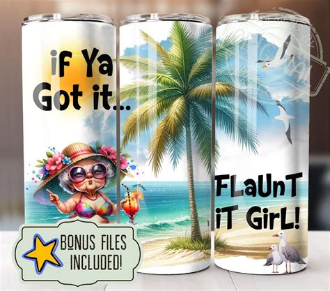 Funny Sexy Bikini Beach Chunky Granny Tumbler Png Graphic Design Oz Straight Sided Instant