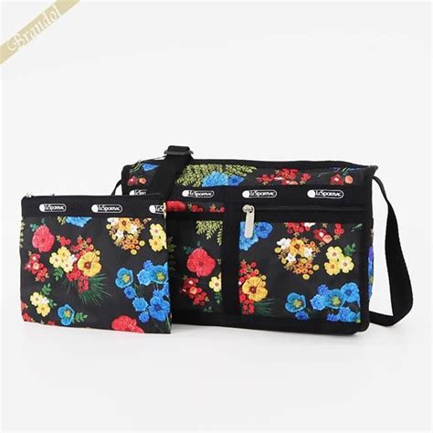 P10倍 25日23 59迄レスポートサック ショルダーバッグ LeSportsac DELUXE SHOULDER SATCHEL 花柄