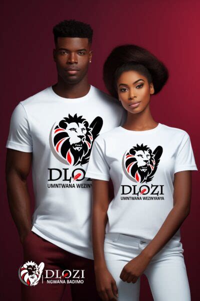 Dlozi Brand Lion His And Hers T Shirt Dlozi Ngwana Badimo