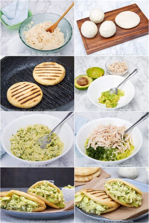 Reina Pepiada Chicken Avocado Arepa Laylita S Recipes