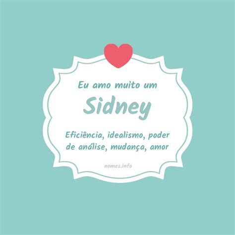 Significado Do Nome Sidney