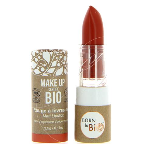 Acheter Rouge à lèvres Mat Orange nude certifié bio