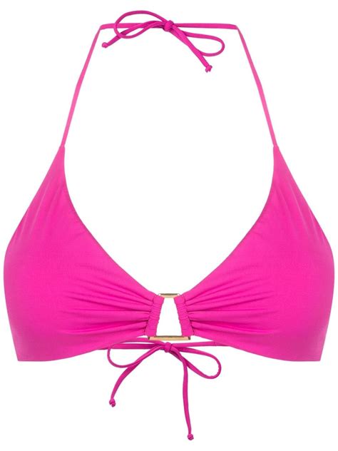 Lenny Niemeyer Top De Bikini Fruncido Con Mo O Farfetch