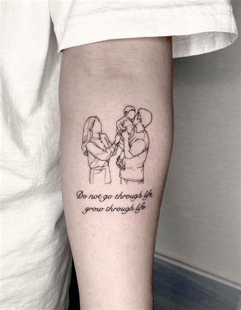 Aggregate 74+ minimalist family outline tattoo - in.coedo.com.vn