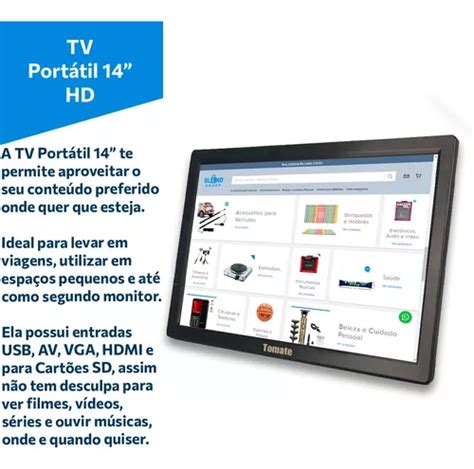 Tv Port Til Digital Polegadas Led Hd Usb Hdmi Sd Monitor Venda Em