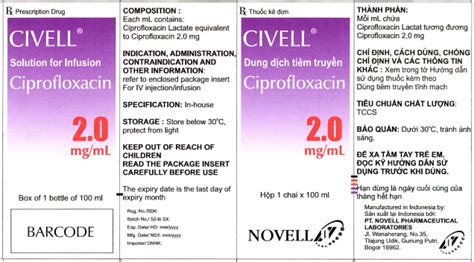 Ciprofloxacin Trang Pharmog