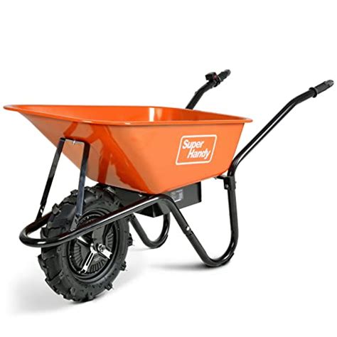 SuperHandy Ultra Duty Electric Powered Wheelbarrow Utility Cart 24V DC