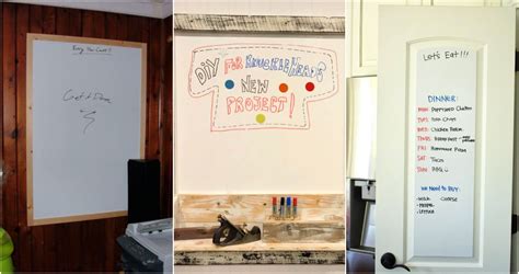 20 Diy Whiteboard Ideas How To Make A Dry Erase Board