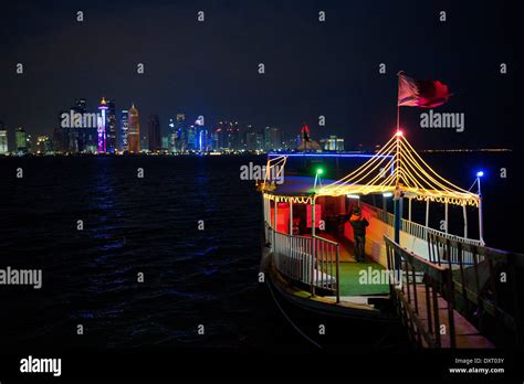 Qatar, Doha, skyline Stock Photo - Alamy