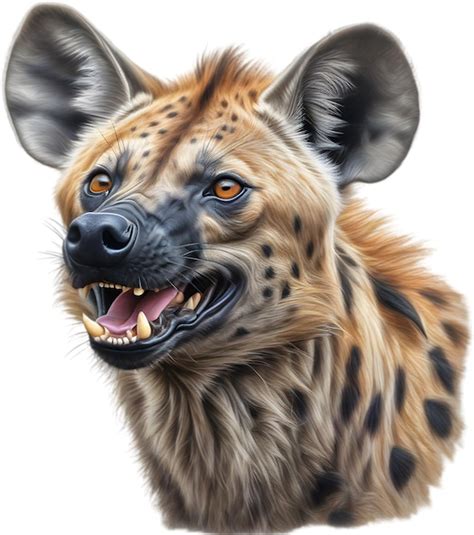 Premium Psd Colored Pencil Sketch Of A Hyena