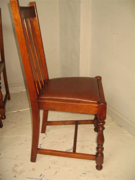 Set Of Six Oak Dining Chairs Antiques Atlas