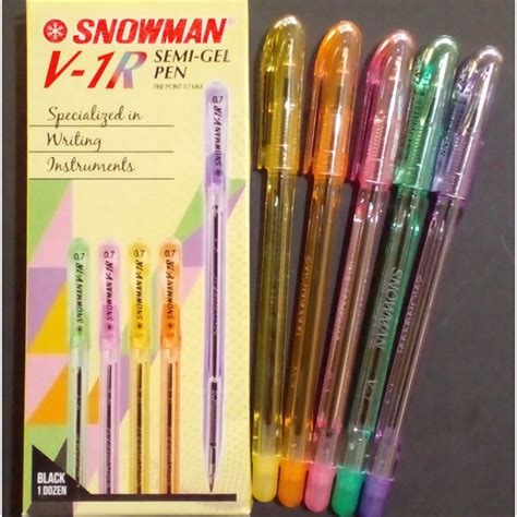 Jual Real Pict Pulpen Snowman V R Bolpoin Snowman V R