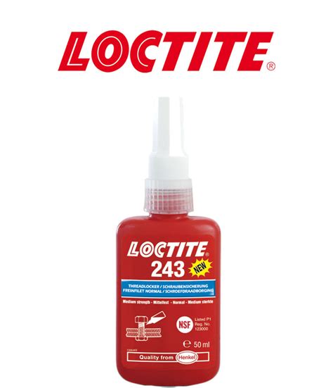 Loctite 243 Medium Threadlocker Blue New