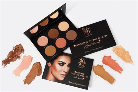 Sosu Cosmetics Complete Contour Remastered Palette Contouring Per Un