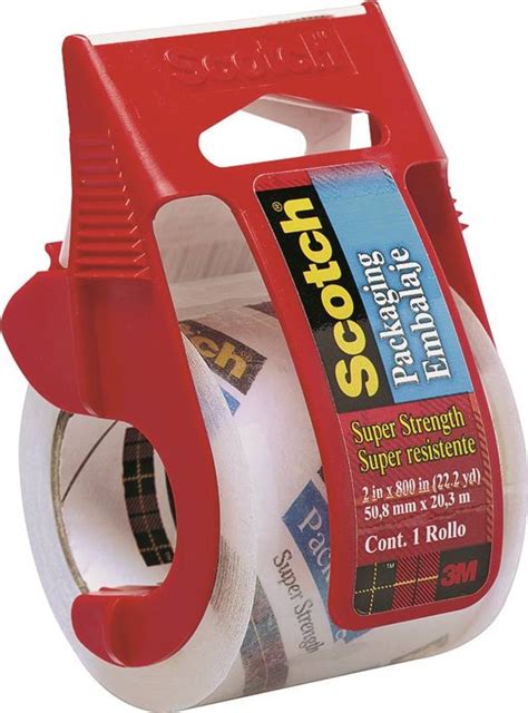 Scotch 142 Heavy Duty Shipping Packaging Tape With Dispenser 1 88 In W