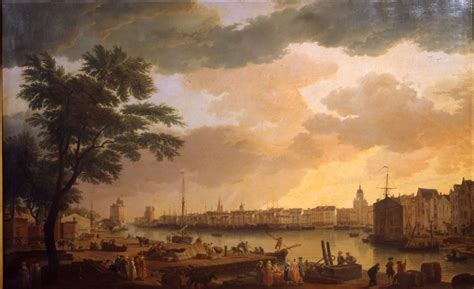 Vue Du Port De La Rochelle Prise De La Petite Rive En 1762 Alienor Org