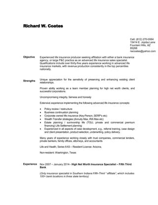 R Coates Resume May Pdf