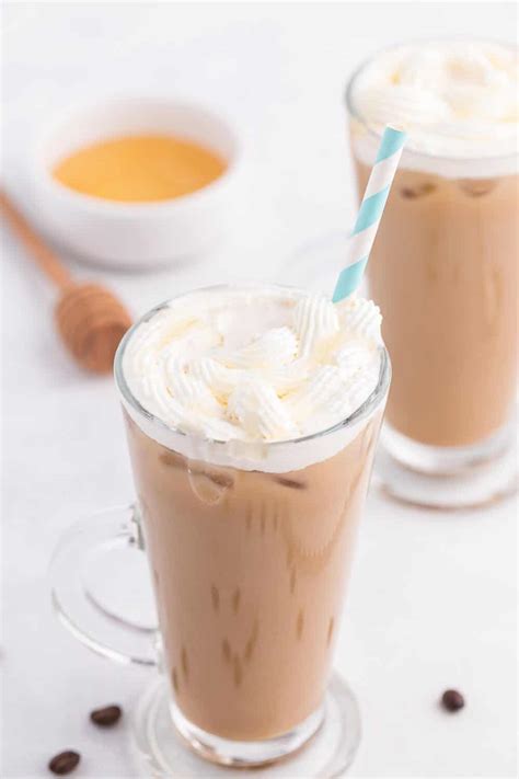 Iced Honey Almond Milk Latte Simply Stacie