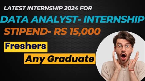 Internship For Data Analyst Training Program Any Graduate Data