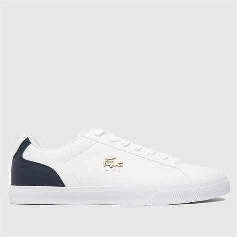 Lacoste White Navy Lerond Pro Trainers Shoefreak