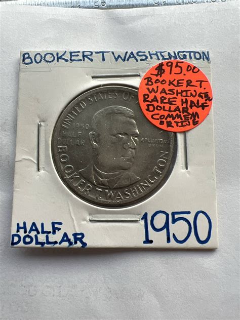 Booker T Washington Silver Half Dollar 1950 Gun Runners