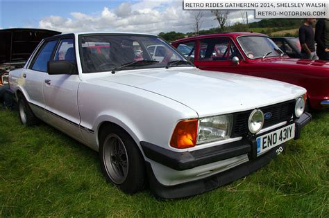 White Ford Cortina Mk5 2 0 ENO431Y Retro Rides Gathering 2014 Retro