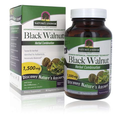 Buy Natures Answer Black Walnut And Wormwood Extract Capsules 90