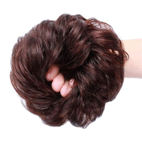 100 Human Hair Bun Extension Messy Chignon Scrunchy Etsy