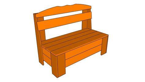 Outdoor Storage Bench Plans | MyOutdoorPlans