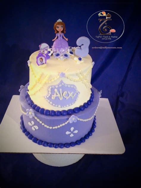 Sofia the first tiered cake | Cake, Tiered cakes, One tier cake