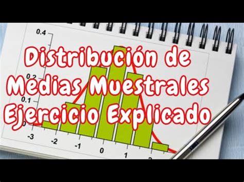 Distribución Medias Muestrales Ejercicio resuelto YouTube