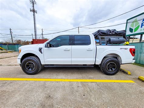 Raptor Wheels Installed On Stock 2021 XLT Sport 4X4 And Then Leveled