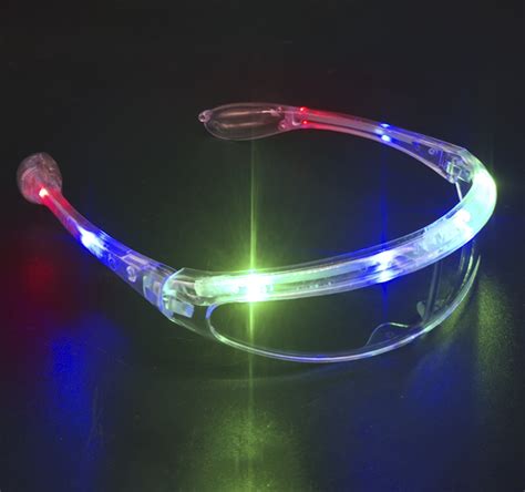 Futuristic Bar Led Sunglasses Party Glasses Glow In The Dark Luminous