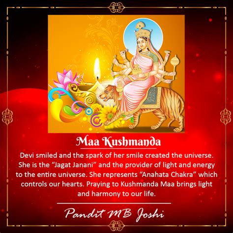 Th Day Of Navratri Is Dedicated To Mata Kushmanda