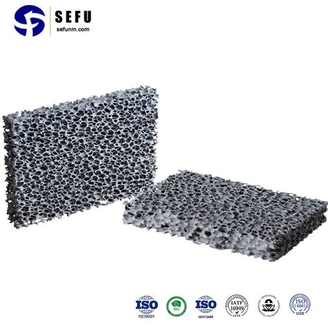 Refractory Sic Foam Filter OEM Porous Ceramics Silicon Carbide Ceramic