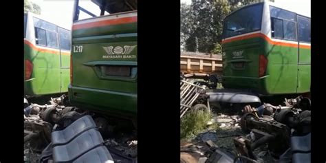 Terbengkalai Bus Mayasari Bhakti Ac Dan Non Ac Dipotong Potong