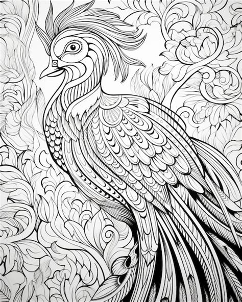 Premium Photo Printable Indian Pattern Coloring Pages