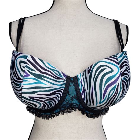 Cacique Dd Bra Balconette Underwire Padded Green Bl Gem