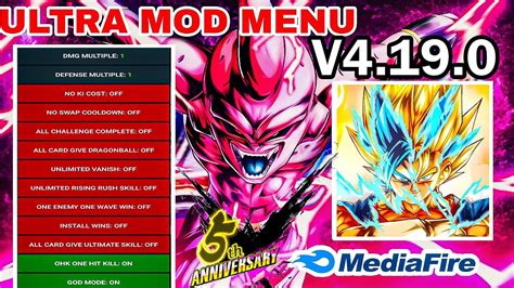 Dragon Ball Legends ULTRA MOD MENU V4 19 0 Gameplay Infinite Chrono