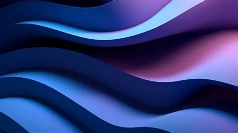 Cyberpunk Concept Minimalist Purple And Blue Abstract Background In 3d