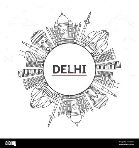 India Gate New Delhi Stock Vector Images Alamy