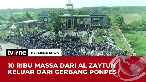 Sambut Para Demonstran Massa Dari Ponpes Al Zaytun Keluar Kandang