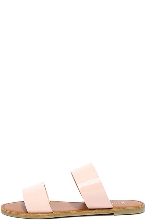 Cute Blush Sandals Slide Sandals Flat Sandals 1500 Lulus