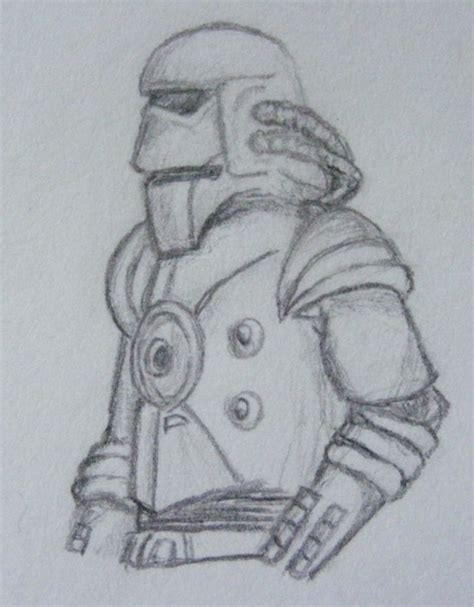 TIE Fighter Pilot sketch - Droids and Ewoks