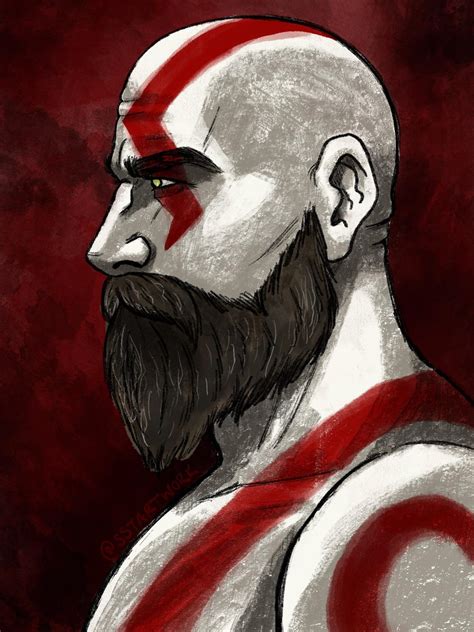 Quick Kratos Fanart By Me R Godofwar