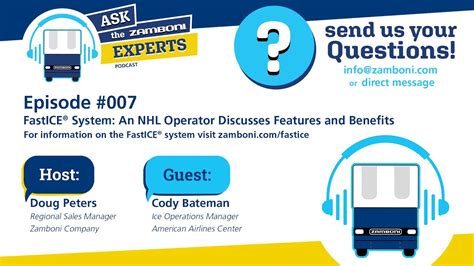 Ask The Zamboni Experts Podcast EP 007 FastICE System NHL Operator