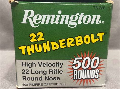 Remington 22 Thunderbolt High Velocity 500 Rounds Sherwood Auctions