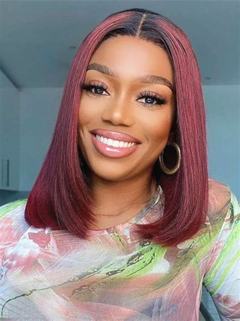 T1b99j Bob Haircut With Ombre Color Virgin 100 Human Hair Unprocessed 360 Brazilian Pre