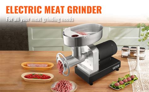 VEVOR Electric Meat Grinder 992 Lb H Capacity 1100W 4600W MAX