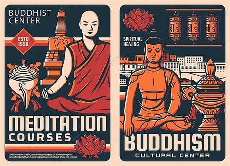 Buddhism Religion Retro Posters Template Download On Pngtree